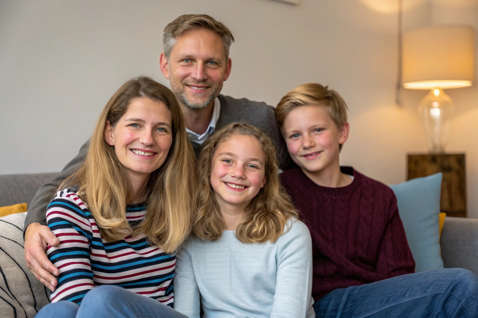 Ouder met kinderen na scheiding